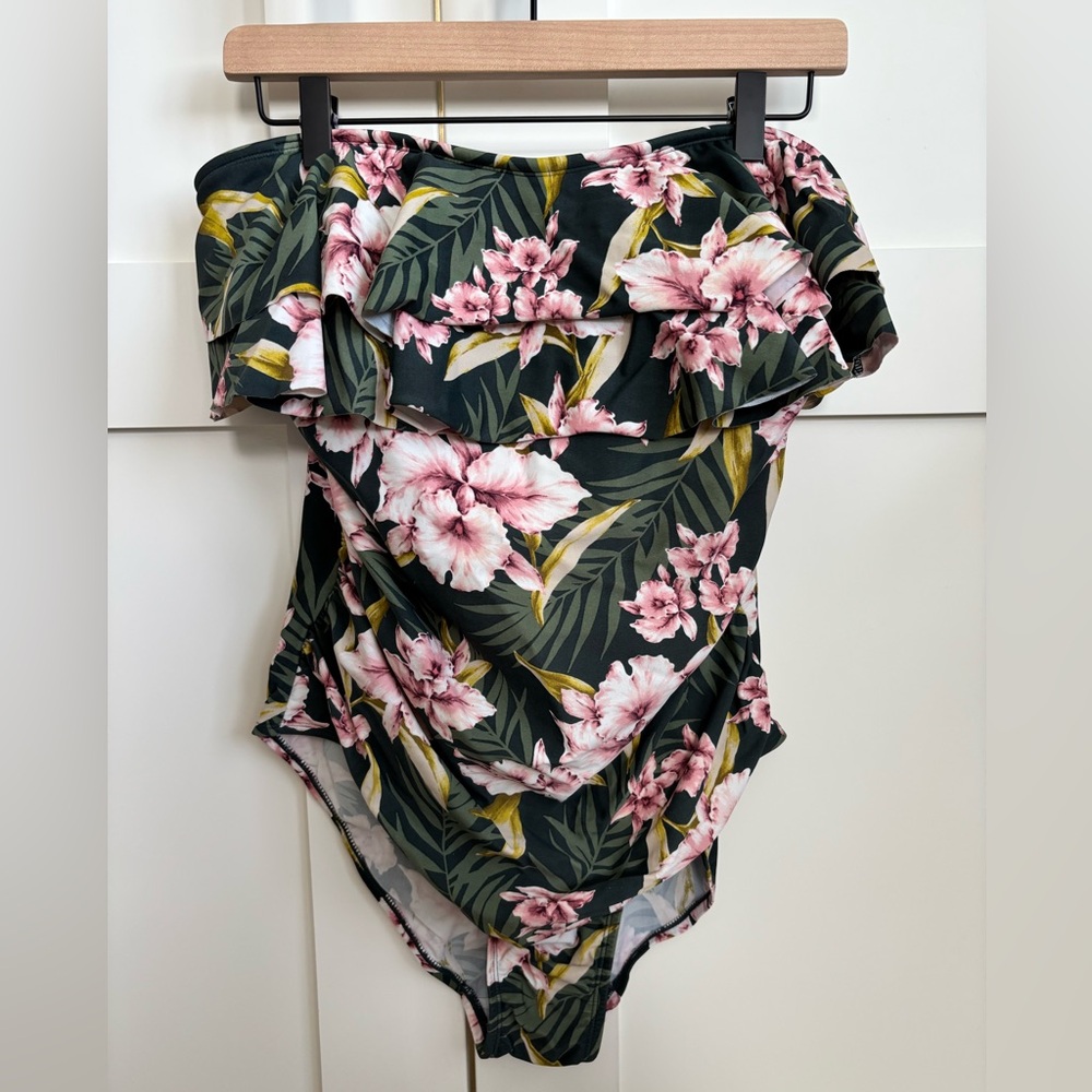Kona Sol Strapless One Piece Swimsuit